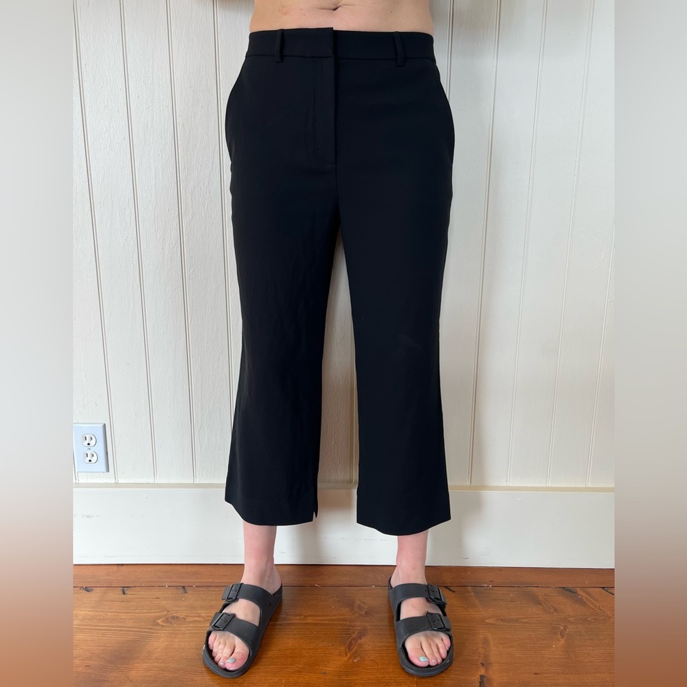 ARITZIA BABATON Cropped Flare Trousers with Split Hem - 6